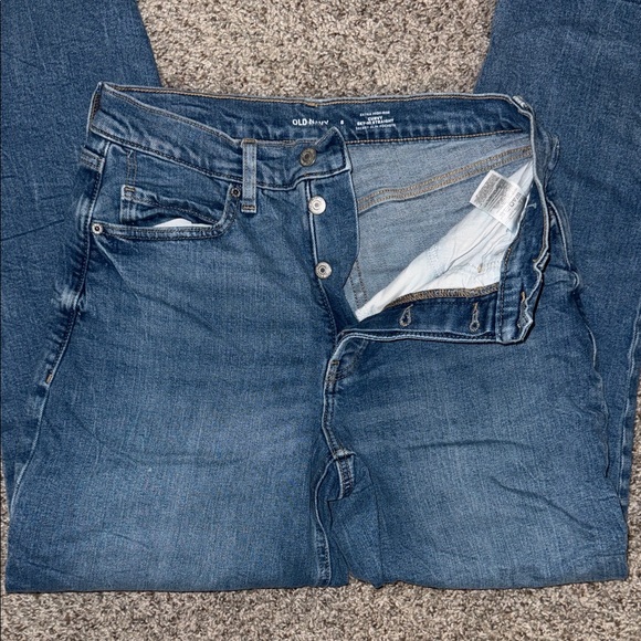 Old Navy Women's High Rise Jeans - Dark Blue - Picture 3 of 4